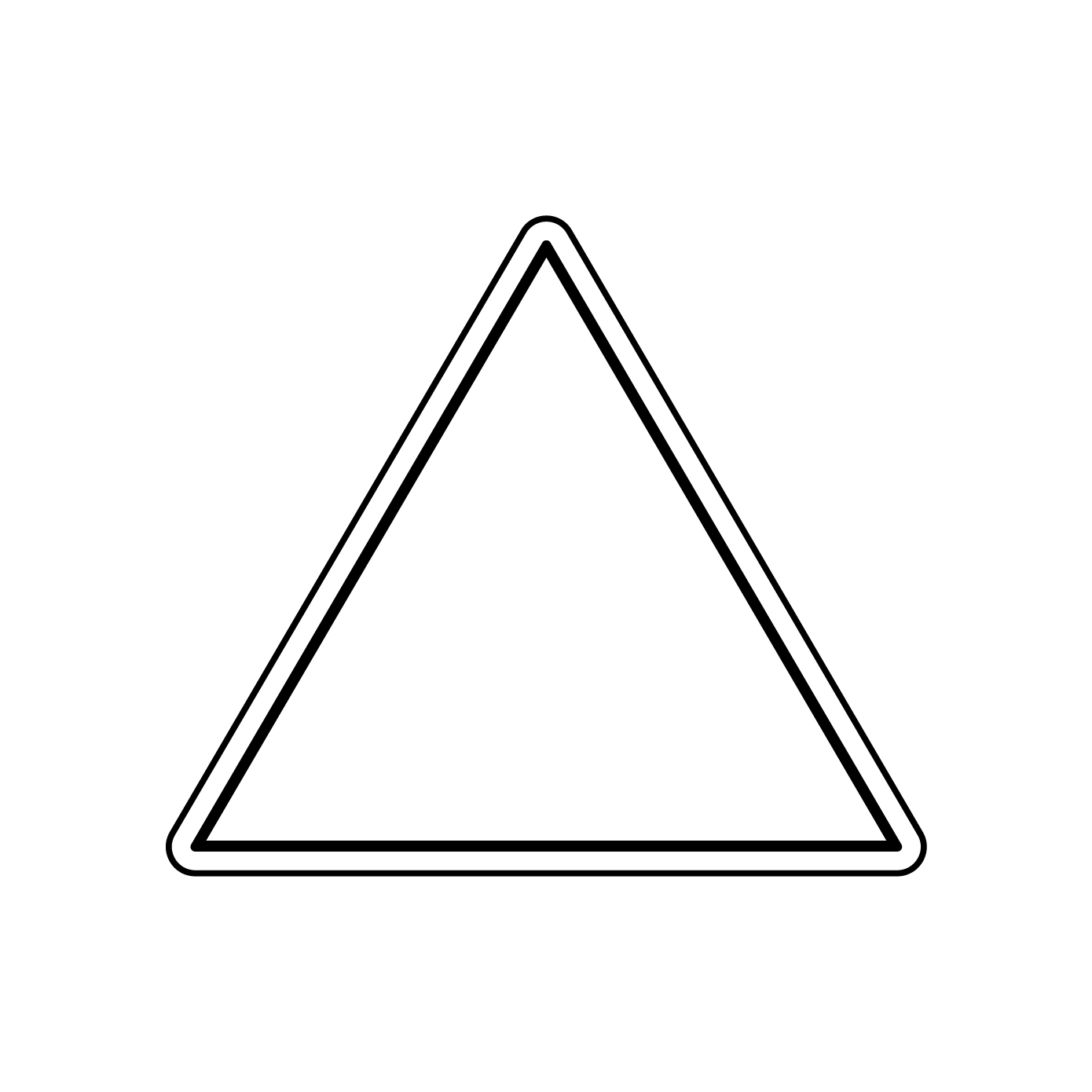 Segnaletica triangolare 90 cm